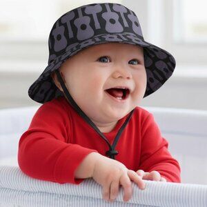 VINTAGE SMALL POTATOES Guitar Bucket Hat Baby Boy Girl 6-12 mo Hipster Music